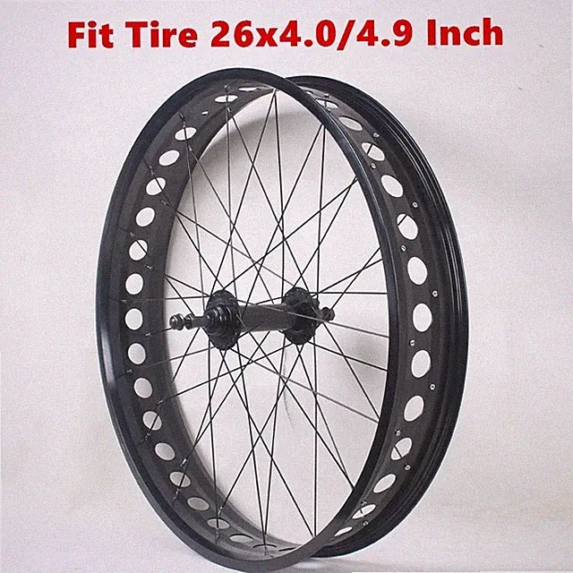 20/26x4.0inch Snow Bike Wheelset Clincher Fat Tire Bicycle Rims/Disc Brake Wheel