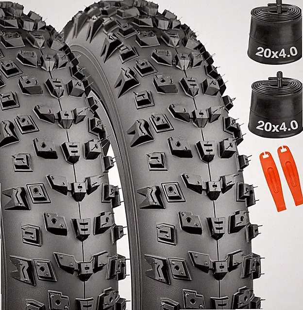 20X4.0 All-Terrain Fat Tire for E-Bikes,98-406 Anti-Puncture Tires, Max Traction