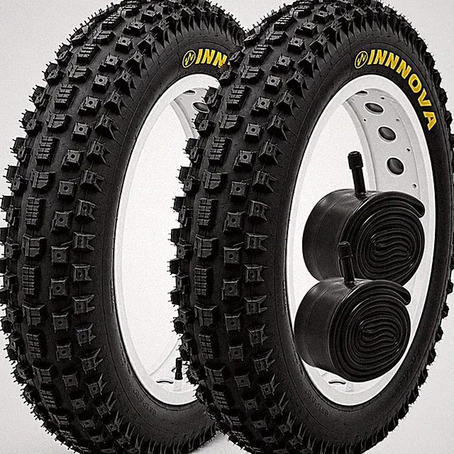 20x4 26x4 Fat Bike Tire & Tube Knobby E-Bike Snow Beach Off Road - 2 Set