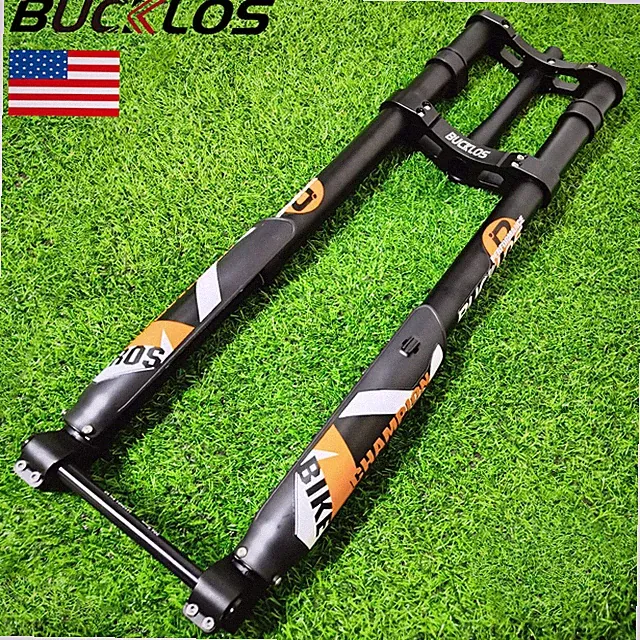 26 inch Tapered Electric Bike Suspension Fork 1-1/8" Disc 5.0" Fat Tire Air Fork