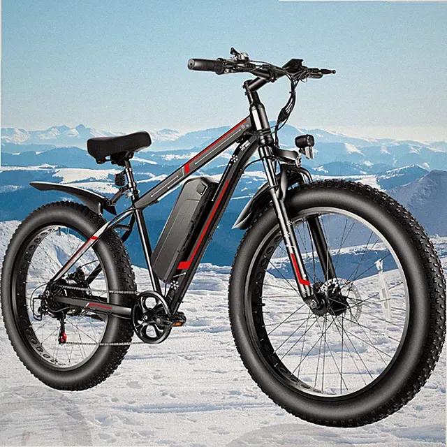 500W 48V 13AH Electric Bike 26" Fat Tire e Bike 25MPH Mountain Snow Bicycle+LCD⭐