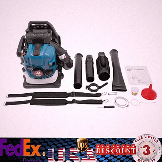 75.6CC 4-stroke Engine Gasoline Backpack Leaf Blower Gas Snow Lawn Blower,2.6KW!