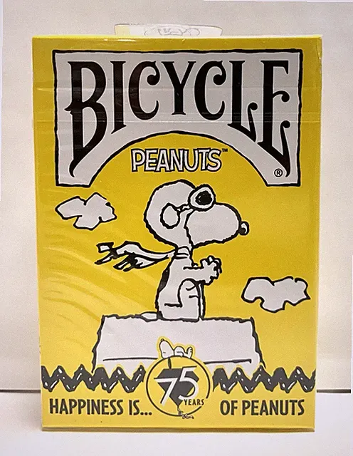 Bicycle Peanuts 75th Anniversary Snoopy Playing Cards / Trump / Rare