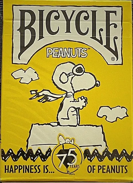 Bicycle Peanuts Snoopy 75th Anniversary cards, USA seller, NO import fees!