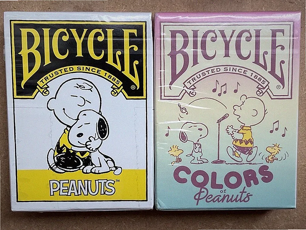 Bicycle Playing Cards Peanuts Snoopy New & Sealed Lot Of 2 Design Japan