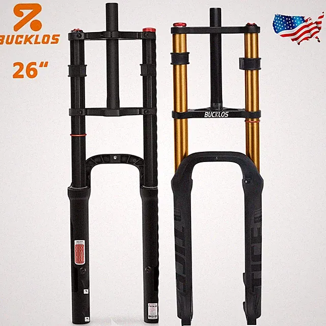 BUCKLOS 26*4.0" Fat Beach/Snow/Electric/DH/AM Bike Forks MTB Air Suspension Fork