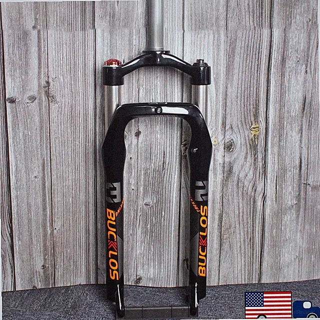 BUCKLOS 26*4.0 inch Mountain Bike Suspension Fork Disc Brake Fat Tire Oil Fork