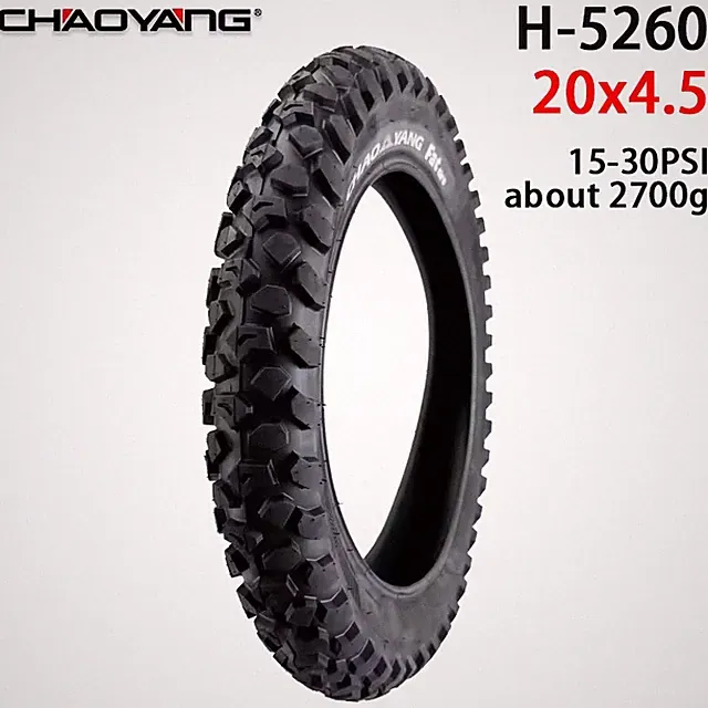 Chaoyang 20x4.5 Fat Tire Super Off-Road Anti-Slip Knobby E-Bike Snow Beach