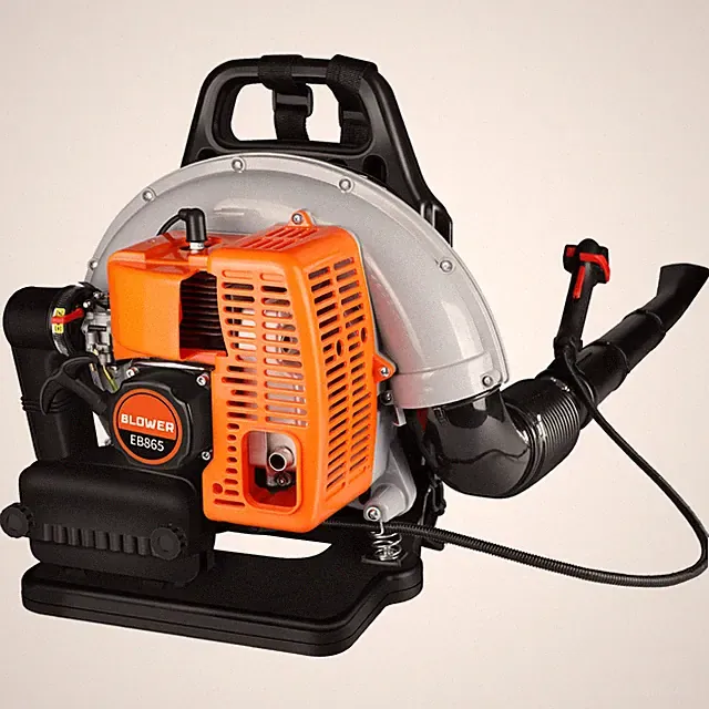 Commercial Backpack Leaf Blower Snow Blowers 63CC 2-Stroke Gas Powered 665CFM