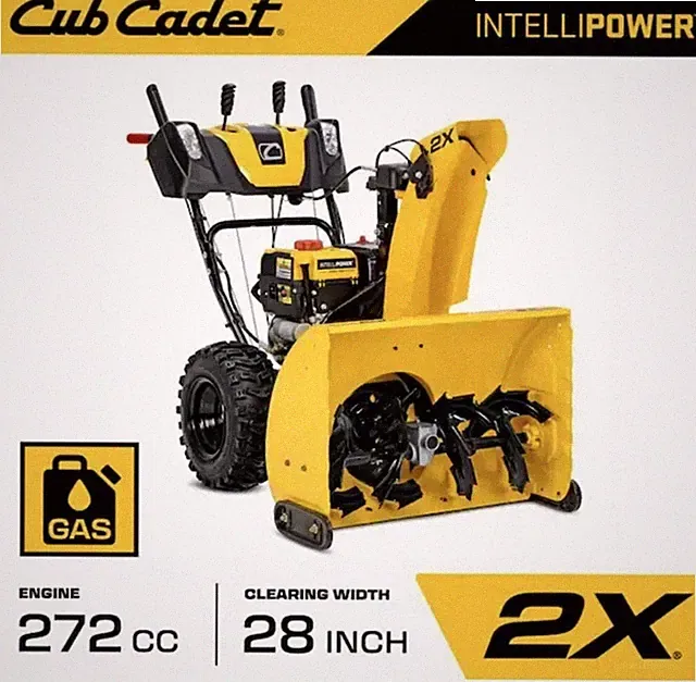 Cub Cadet 2X 28in 272cc IntelliPower 2-Stage Electric Start Gas Snow Blower