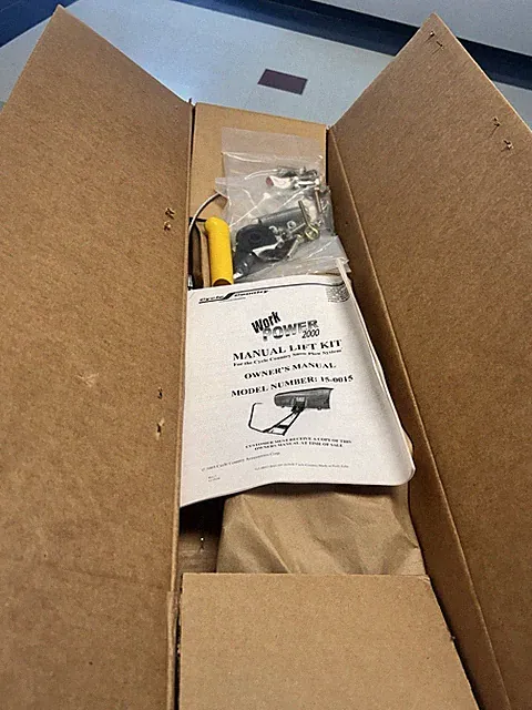 Cycle Country 15-0015 Manual Lift Kit Extended Work Power 2000 Snow Plow New