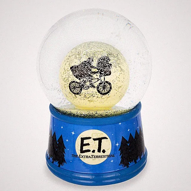 E.T. The Extra-Terrestrial Bike Moon Collectible Snow Globe | 6 Inches Tall