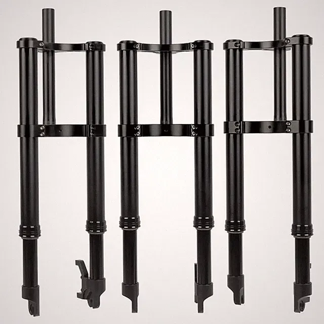 Ebike Snow Fat Bike 14/16inch Oil Air Quick Release Suspension Inverted Forks