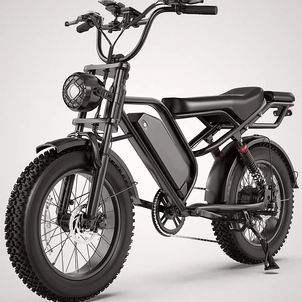Fat Tire Electric Dirt Bike 750w Adults 20" Electric Motorcycle Ebikes 15.6AH