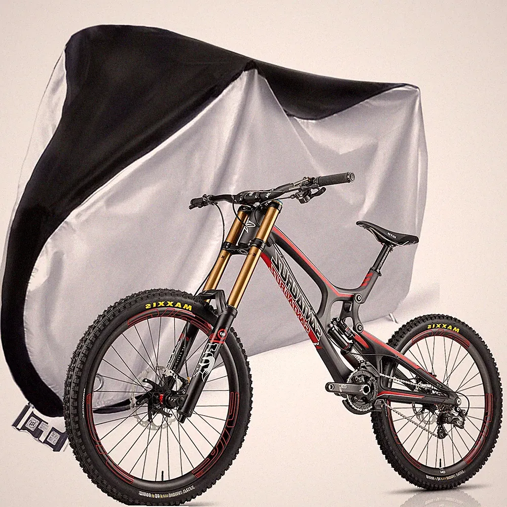 Heavy Duty Waterproof Bike Cover-Outdoor Tear-Proof Rain Snow Sun UV Shield