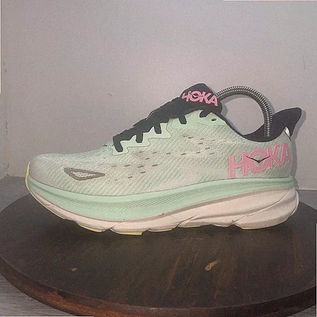 Hoka Clifton 9 Shoes Womens 8 Medium B Mint Fluorite Snow Melt 1127896 MNW