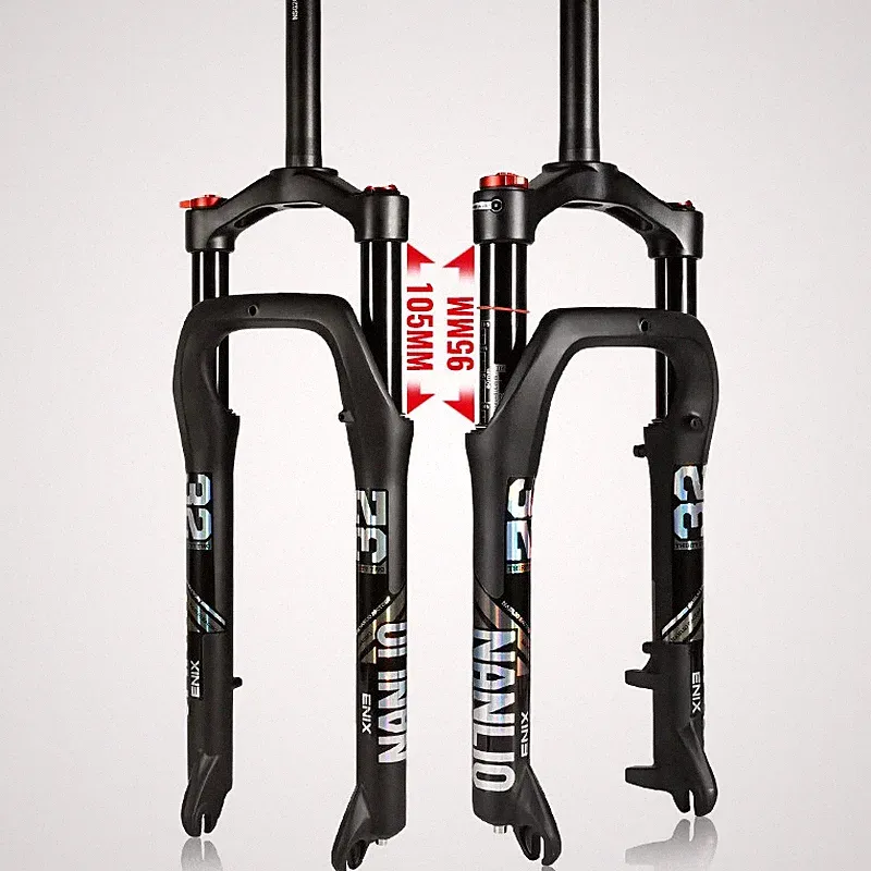 Mountain Snow Bicycle Suspension Air Forks Fat Bike Oil Pressure Fork 20/26inch