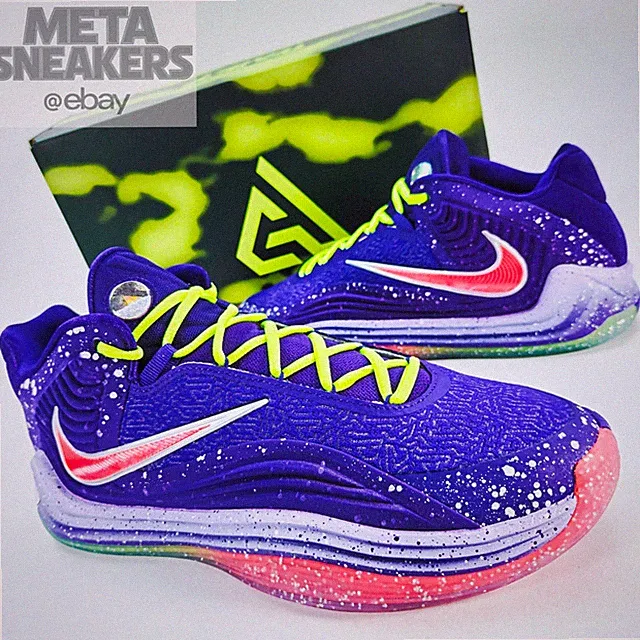 Nike Giannis 7 US 12.5 Mens Purple Green Red Basketball Snow Pack IH1938 500 New