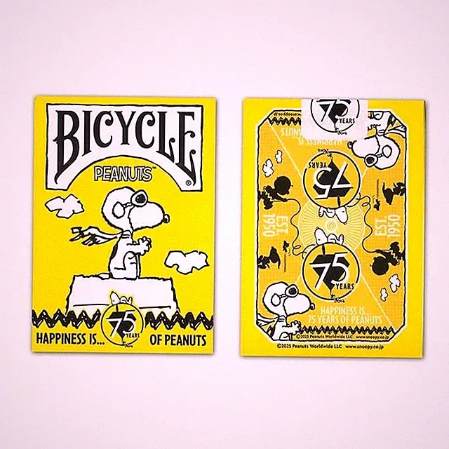 PEANUTS SNOOPY Playing Cards BICYCLE Collaboration 75th Anniversary PEANUTS