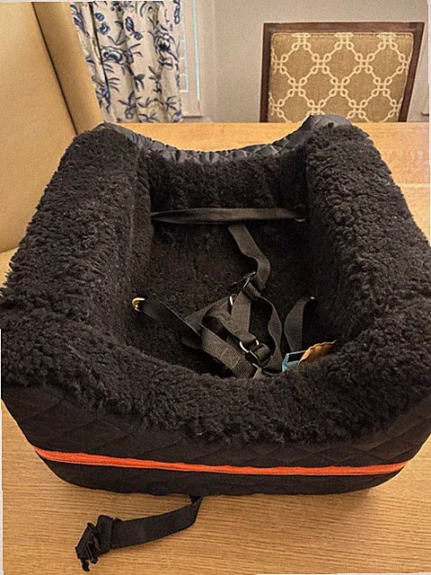 Snoozer Sherpa Black Dog Seat For Car Or Bike