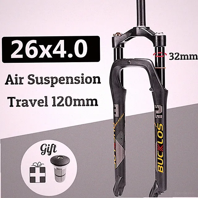 Snow Bike Fat Fork 26*4.0 Tire Mountain Bike Font Suspension Coil/Air Fork