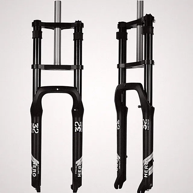 Snow Bike Front Fork 20er 26er 4.0 Tire 160mm Stroke Hydraulic Shock Absorber