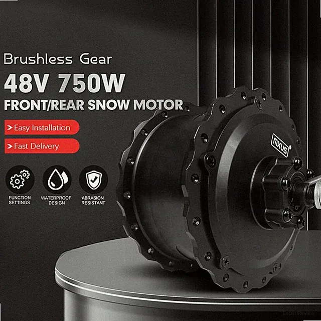 Snow E-bike 48V 750W Fat Tire Front Rear Brushless Hub Motor Dropout 170/135mm