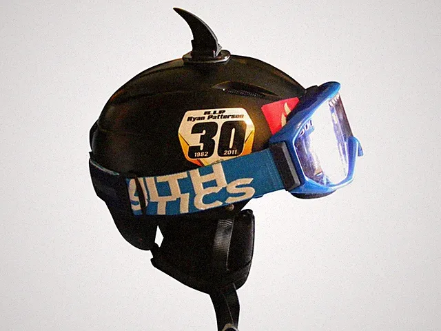 snow mobile boarding skate bmx helmets peel stick rubber shark fins mohawks bike