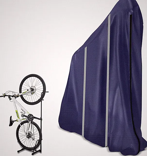 Waterproof Vertical Bike Rack Cover - Indoor/Outdoor Weatherproof Protection