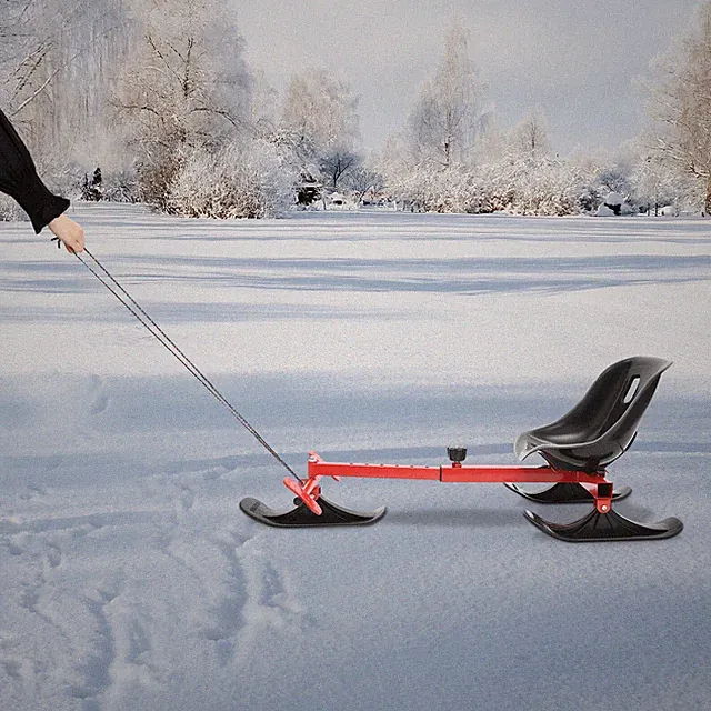 Winter On Ice Snow Scooter Snow Ice Skate Ski Bike Snow Racer For Adults & Kids