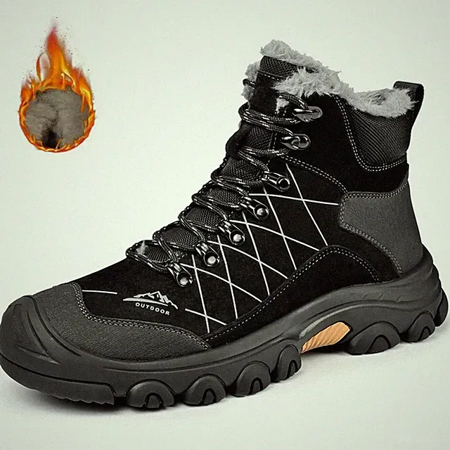 Winter Warm Men Outdoor Shoes High-top Hiking Snow Boots Sport Mountain Sneakers